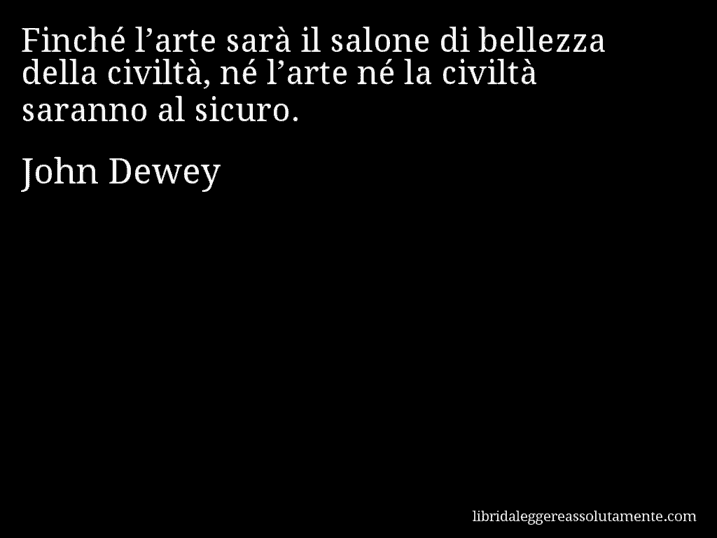 cartolina aforisma john dewey