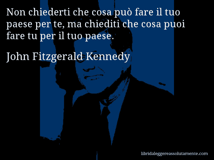 cartolina aforisma john fitzgerald kennedy