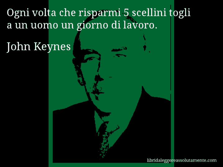 cartolina aforisma john keynes