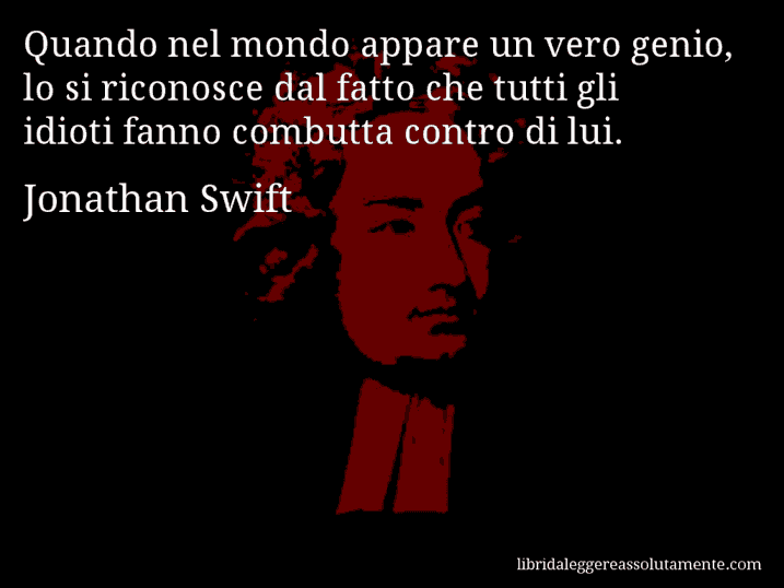 cartolina aforisma jonathan swift