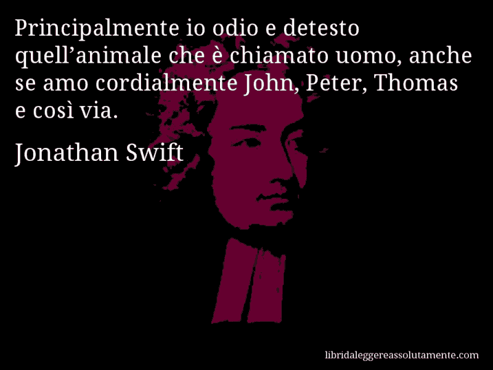 cartolina aforisma jonathan swift