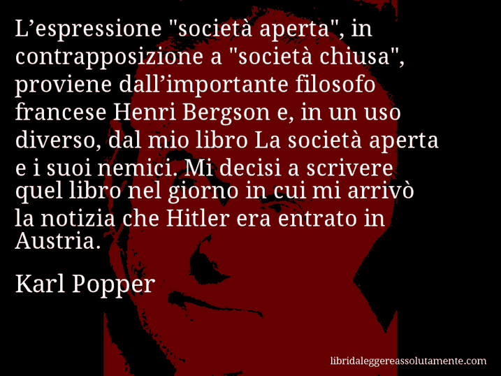 Aforisma di Karl Popper : L’espressione 