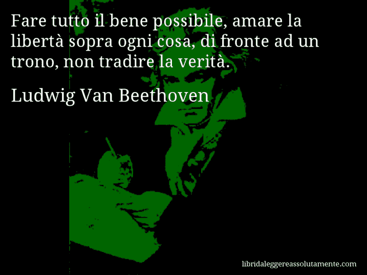 cartolina aforisma ludwig van beethoven