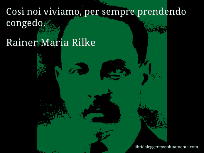 cartolina aforisma rainer maria rilke