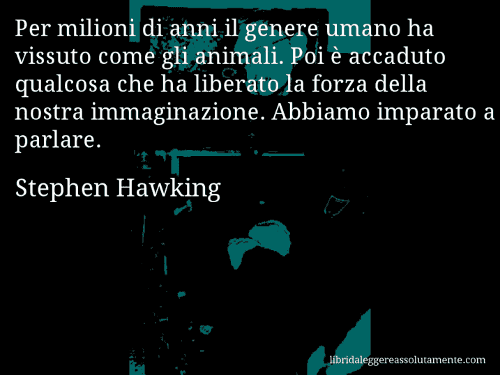 cartolina aforisma stephen hawking